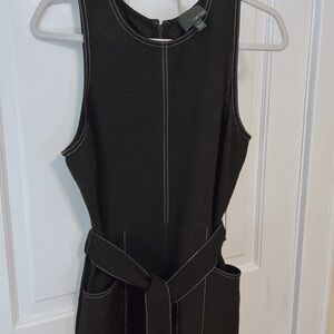 Greylin Black Sleeveless Jumpsuit with Belt